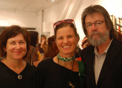 photo of Rebecca Kinsey with Adele Wessell and John Smith at Next Art Gallery